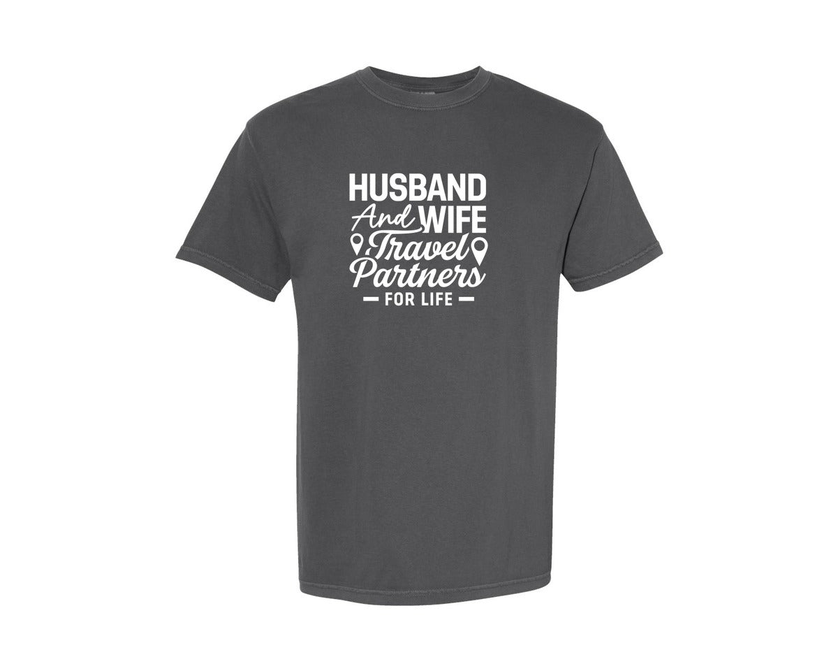 brand:Comfort Colors|color:Pepper|Valentine Day Funny Husband Wife Tshirt 7 Graphic T-Shirt