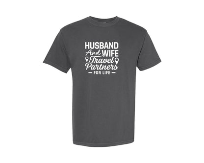 brand:Comfort Colors|color:Pepper|Valentine Day Funny Husband Wife Tshirt 7 Graphic T-Shirt