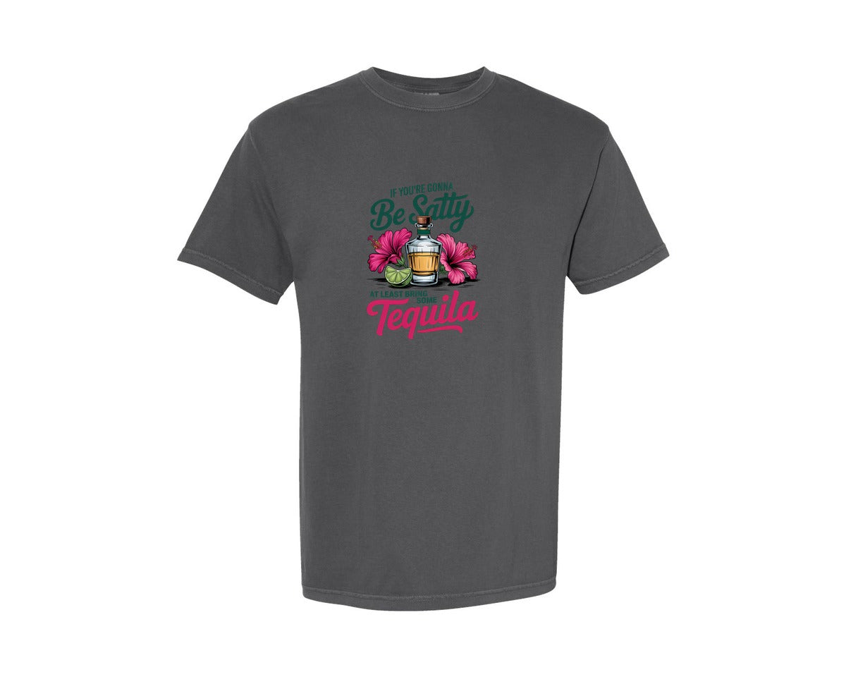 brand:Comfort Colors|color:Pepper|Funny Tequila Summer Tequila Graphic T-Shirt