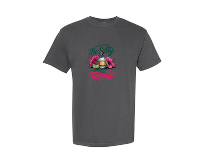 brand:Comfort Colors|color:Pepper|Funny Tequila Summer Tequila Graphic T-Shirt