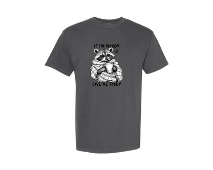 brand:Comfort Colors|color:Pepper|If Im Moody Give Me Foody 5 Graphic T-Shirt