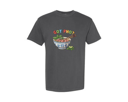 brand:Comfort Colors|color:Pepper|Got Pho Vietnam Food 2 Graphic T-Shirt