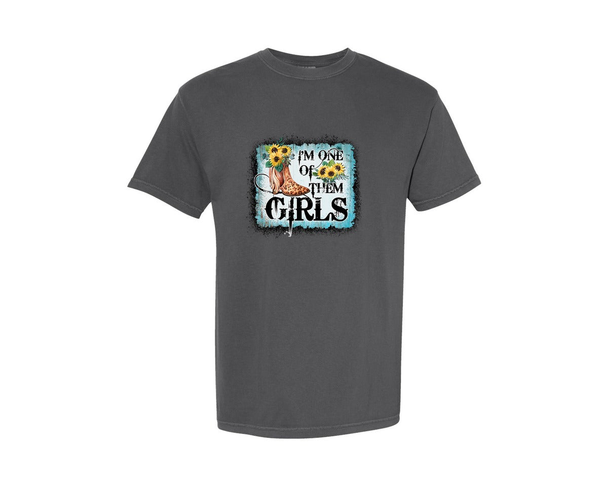 brand:Comfort Colors|color:Pepper|Western Im One Of Them Girls Graphic T-Shirt