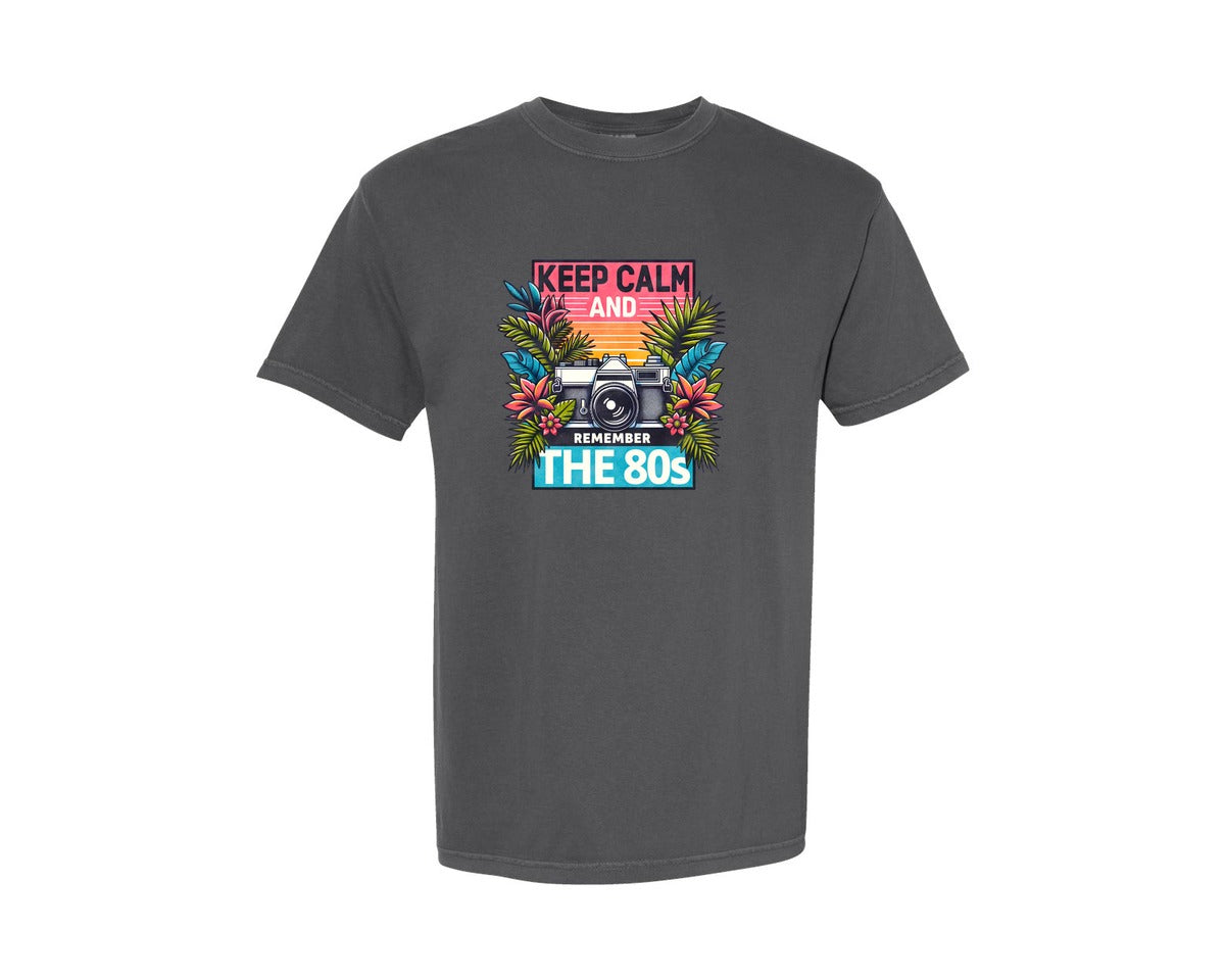brand:Comfort Colors|color:Pepper|80S Nostalgia Design Graphic T-Shirt