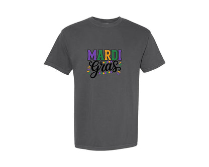 brand:Comfort Colors|color:Pepper|Mardi Gras Mardi Gras Shirt 2 Graphic T-Shirt