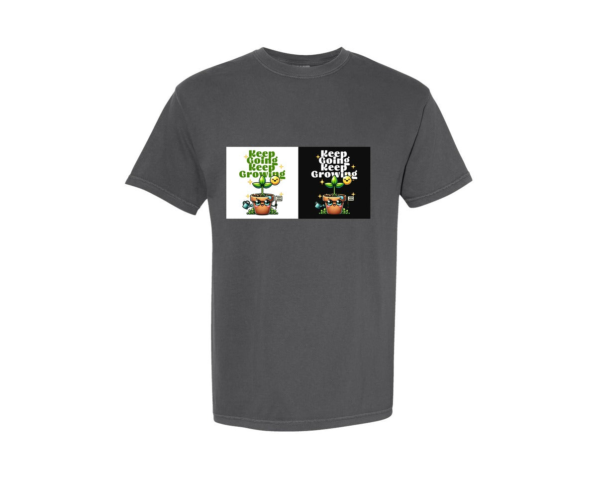 brand:Comfort Colors|color:Pepper|Keep Going Keep Growing 33 Graphic T-Shirt