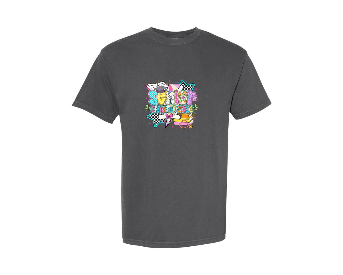 brand:Comfort Colors|color:Pepper|Senior Class Of 2026 4 Graphic T-Shirt