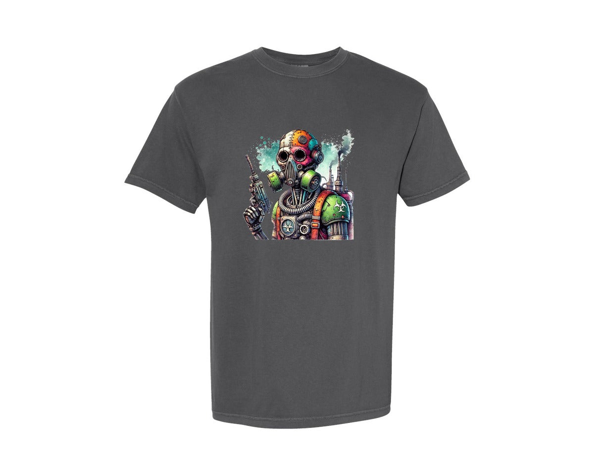 brand:Comfort Colors|color:Pepper|Robot Sublimationsticker Graphic T-Shirt