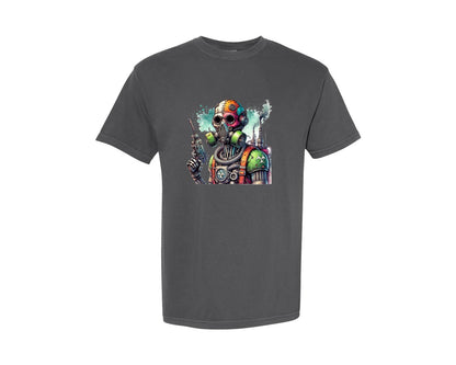 brand:Comfort Colors|color:Pepper|Robot Sublimationsticker Graphic T-Shirt
