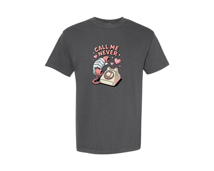 brand:Comfort Colors|color:Pepper|Funny Retro Phone Graphic T-Shirt