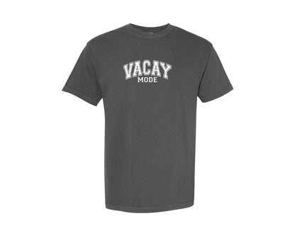 brand:Comfort Colors|color:Pepper|Vacay Mode Summer Vacation Varsity Graphic T-Shirt