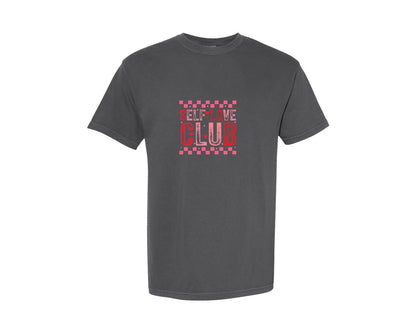 brand:Comfort Colors|color:Pepper|Self Love Club Valentine 4 Graphic T-Shirt