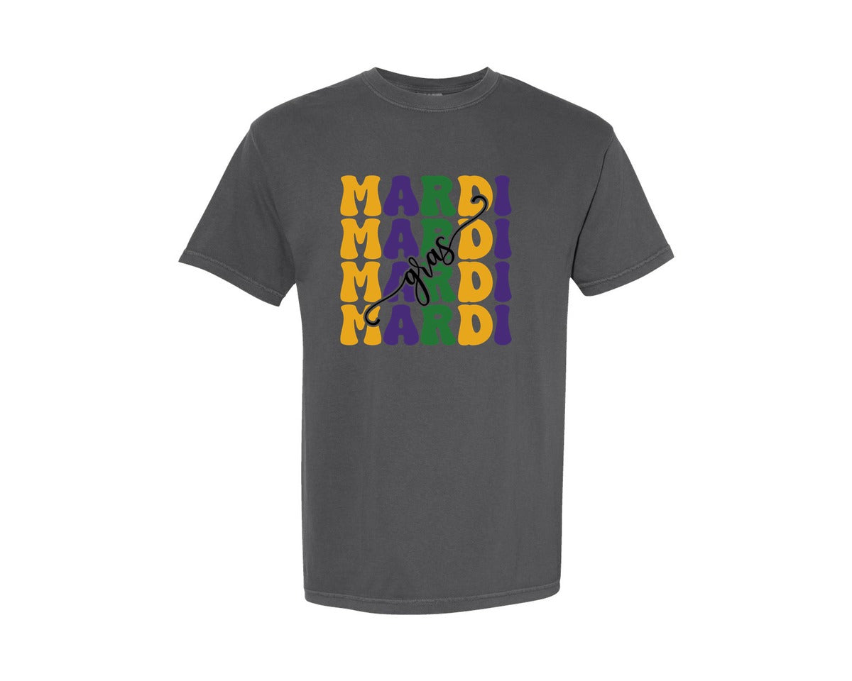 brand:Comfort Colors|color:Pepper|Mardi Gras 24 Graphic T-Shirt