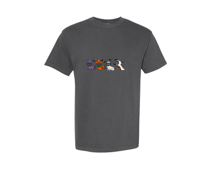 brand:Comfort Colors|color:Pepper|Halloween Dachshund Graphic T-Shirt