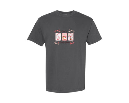 brand:Comfort Colors|color:Pepper|Funny Goose Valentine Graphic T-Shirt