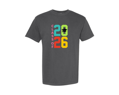 brand:Comfort Colors|color:Pepper|Class Of 2026 T Shirt Graphic T-Shirt