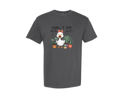 brand:Comfort Colors|color:Pepper|Funny Plant Lover Crazy Plant Lady Graphic T-Shirt