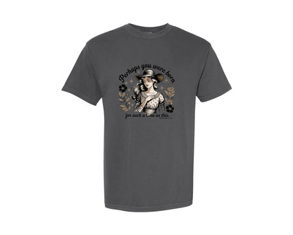 brand:Comfort Colors|color:Pepper|Perhaps You Were Born Christian 2 Graphic T-Shirt