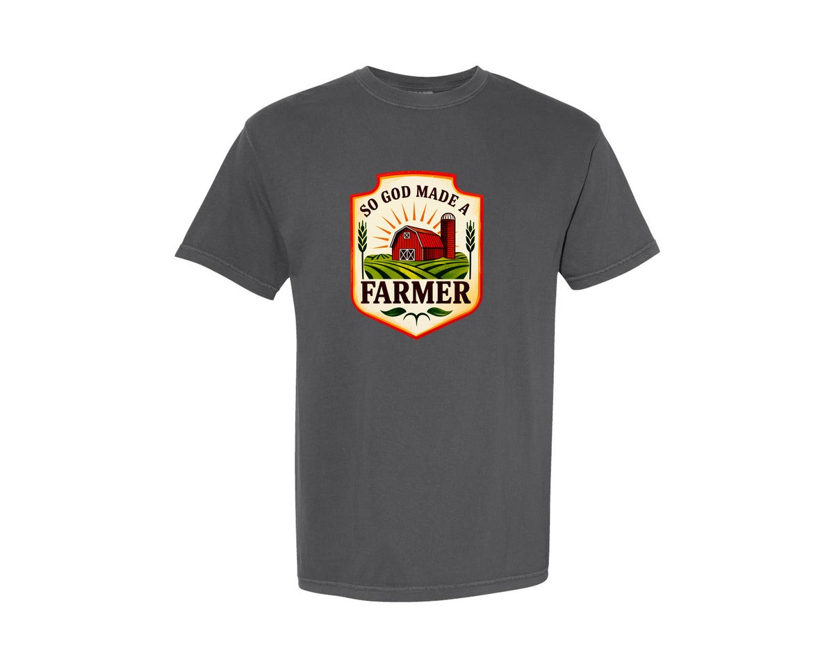 brand:Comfort Colors|color:Pepper|Farm Boho Floral Dtf Shirts Graphic T-Shirt