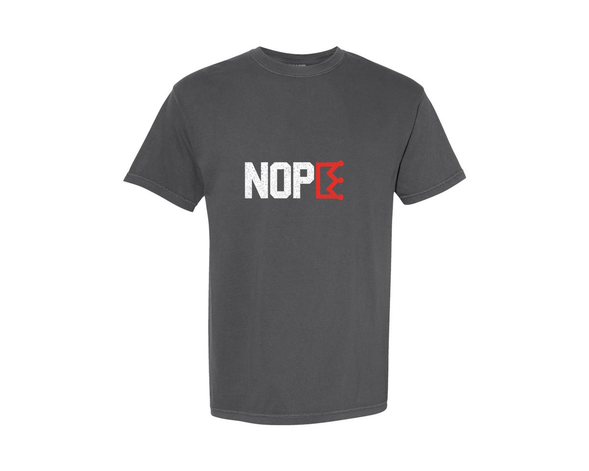 brand:Comfort Colors|color:Pepper|No Kings Sign Nope Crown 2 Graphic T-Shirt