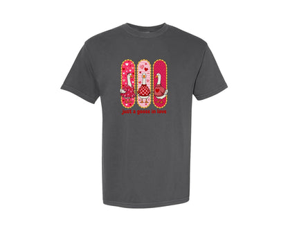 brand:Comfort Colors|color:Pepper|Silly Goose Love Valentine Graphic T-Shirt