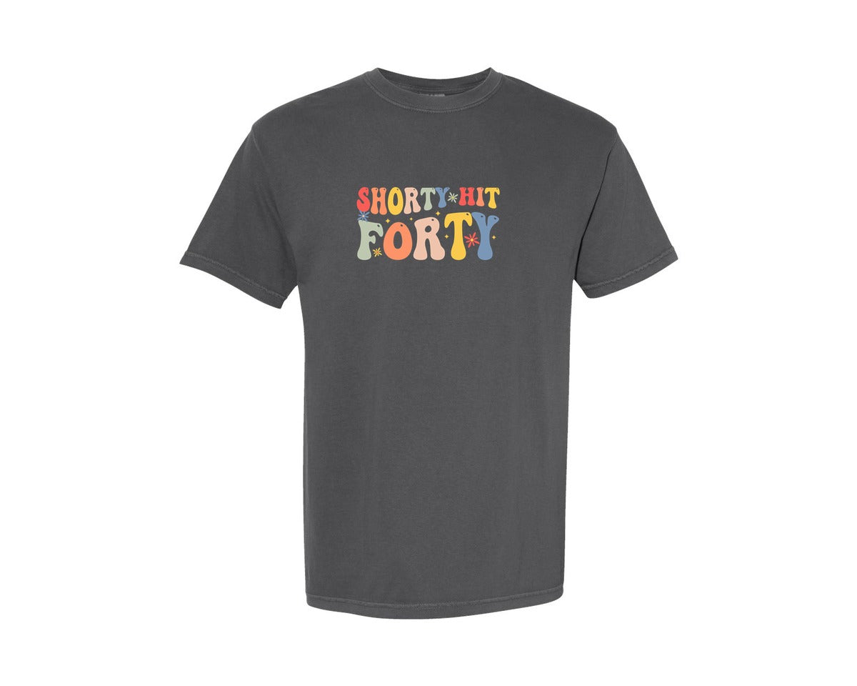 brand:Comfort Colors|color:Pepper|Shorty Hit Forty 3 Graphic T-Shirt