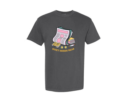 brand:Comfort Colors|color:Pepper|Book Lover T Shirt Graphic T-Shirt