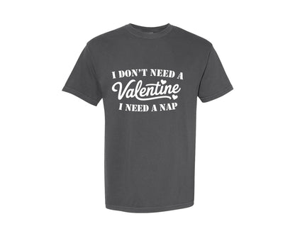 brand:Comfort Colors|color:Pepper|Funny Valentine Anti Valentine Graphic T-Shirt