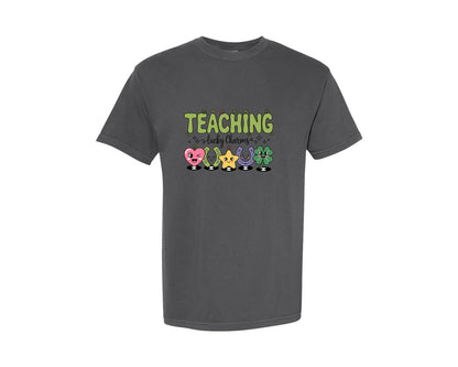 brand:Comfort Colors|color:Pepper|Teaching Lucky Charms Patrick Day Graphic T-Shirt