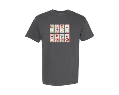 brand:Comfort Colors|color:Pepper|Cute Goose Valentine Card Graphic T-Shirt