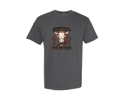 brand:Comfort Colors|color:Pepper|Country Roads Take Me Home Western 5 Graphic T-Shirt