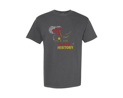 brand:Comfort Colors|color:Pepper|I Am Black History Rhinestone Graphic T-Shirt