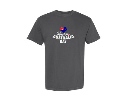 brand:Comfort Colors|color:Pepper|Happy Australia Day T Shirt 2 Graphic T-Shirt