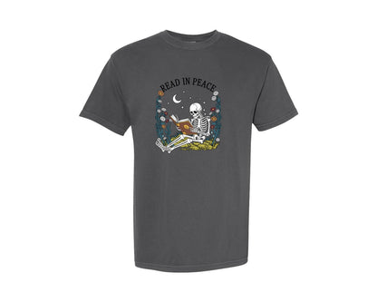 brand:Comfort Colors|color:Pepper|Witchy Book Lover Graphic T-Shirt