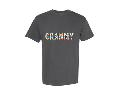 brand:Comfort Colors|color:Pepper|Grammy Pnggrandma Floral Doodle Letters Graphic T-Shirt