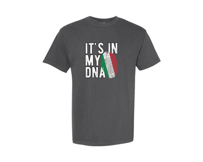 brand:Comfort Colors|color:Pepper|Its In My Dna Italy Flag Graphic T-Shirt