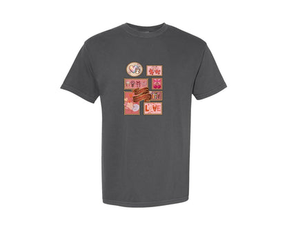 brand:Comfort Colors|color:Pepper|All About Valentines Day Graphic T-Shirt