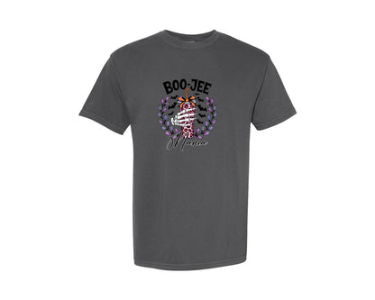 brand:Comfort Colors|color:Pepper|Boo Jee Mama Skeleton Hand Holding Graphic T-Shirt