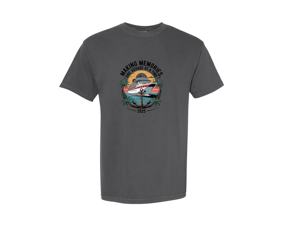 brand:Comfort Colors|color:Pepper|Making Memories Funny Cruise Shirt Graphic T-Shirt
