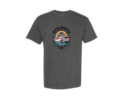 brand:Comfort Colors|color:Pepper|Making Memories Funny Cruise Shirt Graphic T-Shirt