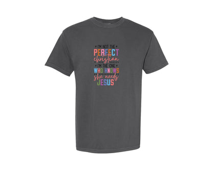 brand:Comfort Colors|color:Pepper|Funny Christian Scripture God Graphic T-Shirt