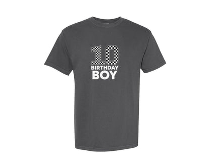 brand:Comfort Colors|color:Pepper|Kids Racing Birthday Graphic T-Shirt