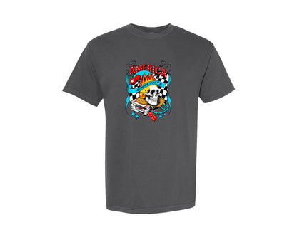 brand:Comfort Colors|color:Pepper|Western America Trendy 4Th Of July Graphic T-Shirt