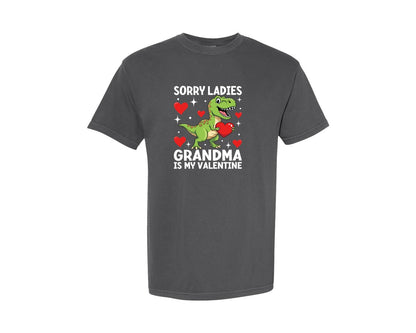 brand:Comfort Colors|color:Pepper|Grandma Love Valentines Day T Shirt Graphic T-Shirt