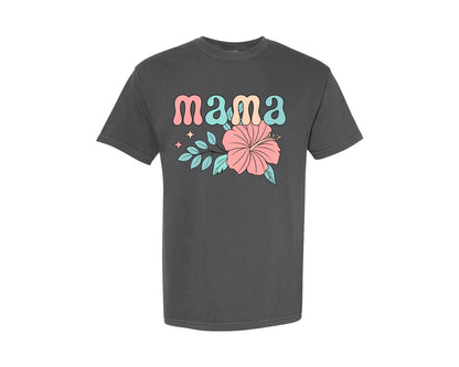 brand:Comfort Colors|color:Pepper|Mama Mom T Shirt 4 Graphic T-Shirt