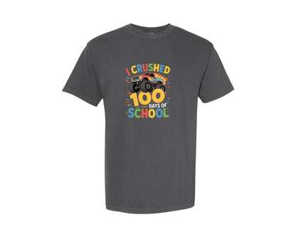 brand:Comfort Colors|color:Pepper|I Crushed 100 Days Of School 20 Graphic T-Shirt