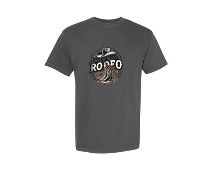 brand:Comfort Colors|color:Pepper|Western Wild West Rodeo T Shirt Graphic T-Shirt