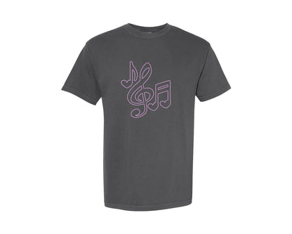 brand:Comfort Colors|color:Pepper|Diamond Musical Instruments Rhinestone 3 Graphic T-Shirt