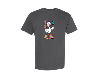 brand:Comfort Colors|color:Pepper|Funny Goose School Teacher T Shirt Graphic T-Shirt