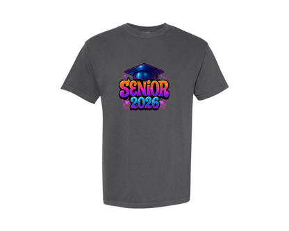 brand:Comfort Colors|color:Pepper|Senior 2026 New Year Class T Shirt Graphic T-Shirt